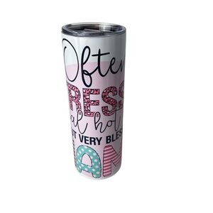 20 ounce Stainless Steel Skinny Sublimated Blessed Mama Tumbler. NEW